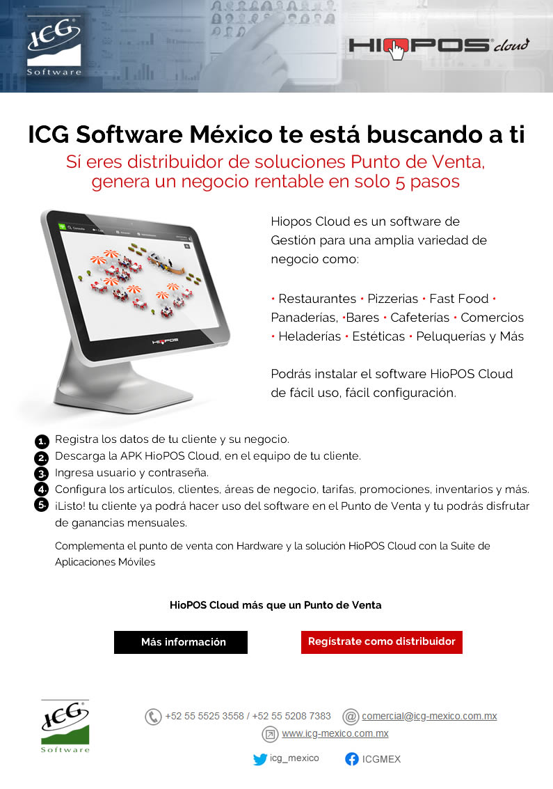 ICG Software México te esta buscando, genera un negocio rentable en solo 5 pasos, ¡Regístrate!